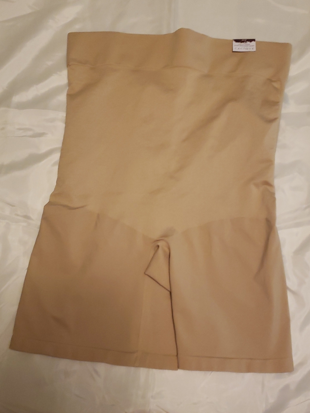 Cacique High-Waist Shaping Shorts in Beige